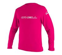 O'Neill Youth Basic Skins Long Sleeve Rash Vest - Watermelon, 16