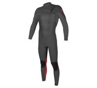 Boys Epic 5/4mm Chest Zip Wetsuit in Graphite, Smoke & Red