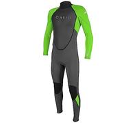 Boys Reactor-2 3/2mm Back Zip Wetsuit in Graphite & DayGlo