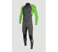 O'Neill Wetsuits Youth Reactor-2 3/2 Back Zip Full Wetsuit Graph/Dayglo 6, GRAPH/DAYGLO (AU1)
