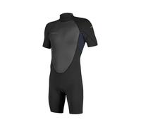 O'Neill Youth Reactor-2 Kids 2mm Neoprene Shorty Wetsuit Back Zip S/S Spring (BLK/Slate, 6 (126-133))