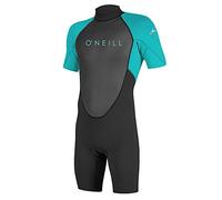 O'Neill Youth Reactor II 2mm Back Zip Spring Wetsuit - Black/Light Aqua, 4