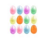 ONEINHE 12 Pcs Macaron Plastic Easter Eggs, 2.36" Fillable Surprise Egg for Easter Egg Hunt, Basket Stuffers