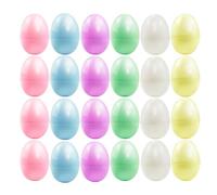 ONEINHE 24 Pcs 2.36" Macaron Easter Eggs, Fillable Easter Eggs Empty Plastic Easter Egg for Easter Egg Hunt, Easter Basket Stuffers, Easter Party Favor, Surprise Egg