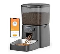 oneisall Automatic Cat Feeder, 2.4G WiFi Automatic Cat Food Dispenser with APP Control, 12 Cups/3.5L Automatic Pet Feeder for Dry Food, Timed Cat Feeder with Portion Control for 1-10 Meals/Day