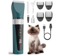 oneisall Cat Clippers for Matted Fur, 5-Speed Quiet Cordless Cat&Dog Grooming Clippers for Long Hair,IPX6 Waterproof Dog Trimmer Shaver for Dogs Cats Animals