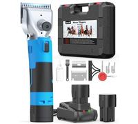 oneisall Cordless Horse Clippers with 2 Batteries for Thick Hair