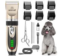 oneisall Dog Clippers Low Noise, 2-Speed Quiet Dog Grooming Kit Rechargeable Cordless Pet Hair Clipper Trimmer Shaver