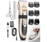 oneisall Dog Clippers Low Noise,Dog Grooming Clippers, Cordless Pet Grooming Ki