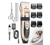 oneisall Dog Clippers Low Noise,Dog Grooming Clippers, Cordless Pet Grooming Kit Pet Shaver Trimmer for Dogs Cats