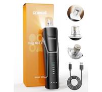 oneisall Dog Nail Grinders with 360°LED Lights,40db Silent Cordless Dog Claw Grinder, Groom Pro Dog Nail File,6 Speed Adjustable Painless Paws Pet Nail Grinder for Small,Medium Large Dogs