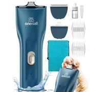 oneisall Quiet Pet Clippers, Cat Clippers for Matted Hair, Cordless Cat Hair Trimmer for Paw, Waterproof Pet Trimmers for Cats, Pet Shaver for Dogs and Cats