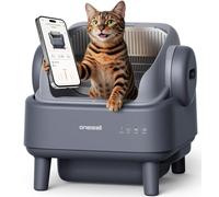 oneisall Self Cleaning Litter Box with APP Control: Open-Top Smart Cat Litter Box, Rinsable Easy Clean, Safety Protection&11L Large Waste Bin, Automatic Cat Litter Box for Medium Large Cats (Ease S1)