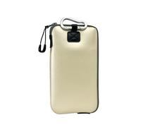 OneJoy Neoprene Cell Phone Pouch, Phone Wallet, Lightweight & Protective Mobile Phone Sleeves for iPhone & Samsung Durable Phone Bag, Zipper Opening with a Clip & Puller with Inner Pocket [Gold]