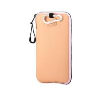 OneJoy Neoprene Mobile Phone Pouch, Thermal Cellphone Pouches, for iPhone Sleeve Case with Clip on fit for 6.1" to 6.9" phone.[ Peach ]