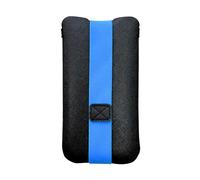 OneJoy Phone Sleeve for iPhone, Slim Fit, Elastic Strap Closure, Lightweight Neoprene, No Zipper, Protective Case Alternative Fit for 6.5 inch~ 6.9 inch Cell Phone [ Black/Royal Blue ]