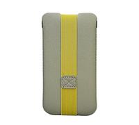 OneJoy Phone Sleeve for iPhone, Slim Fit, Elastic Strap Closure, Lightweight Neoprene, No Zipper, Protective Case Alternative Fit for 6.5 inch~ 6.9 inch Cell Phone [ Sage Green/Mustard ]