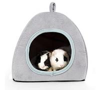ONEJU Guinea Pig Hideout - Guinea Pig Bed, Bunny Hideout, Rabbit Bed, Ideal Bed for Small Pets, Tent Shape, Grey