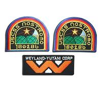 ONEKOOL Alien Movie Weyland Nostromo USCM Crew Costume Iron On Patches [3 Patch Set] AL01