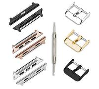 ONELANKS Apple Watch Adapter Connector kit for 42mm/44 mm Watch Replaceable Metal Buckle Clip With Spring Bar (3 Pack)