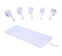 OneLeaf 180PCS Reusable Cable Ties, 4 × 1/2" Adjustable Cords Organizer, Multi-Purpose Hook&Loop Cable Straps, Fastening Wire Ties Management for Computer/Laptop/TV/Electronics, White
