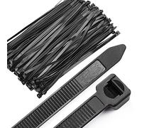 OneLeaf Cable Ties 12 Inch Heavy Duty Zip Ties with 120 Pounds Tensile Strength for Multi-Purpose Use, Self-Locking UV Resistant Nylon Tie Wraps, Indoor and Outdoor Tie Wire.Black, 100 Pcs