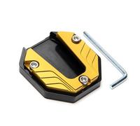 ONEMAJI 1 Piece Motorcycle Kickstand Pad Enlarger for Triumph Thruxton 1200 Final Edition (2024) Side Stand Extension Plate Parking Support Accessories,Yellow