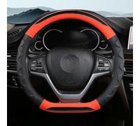 ONEMAJI 1Pc Steering Wheel Cover for Subaru Outback Ⅴ (BS) 2015-2020, Anti-Slip Breathable Car Protector Steering Wheel Wrap Sleeve Accessory,D-Shape-Red