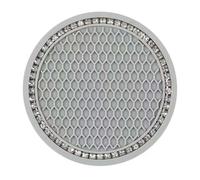 ONEMAJI 2 Pcs Car Cup Holders for Jeep Avenger, Bling Cup Coaster Crystal Rhinestone Insert Mat Anti-Slip Pad Interior Accessories,Grey