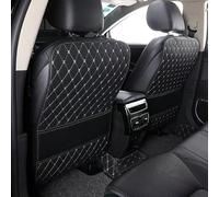 ONEMAJI 2 Pcs Car Seat Back Protectors for VW Tiguan II AD1 oberer B ab Bj. 2016-2023, Waterproof PU Leather Kick Mats, Rear Seat Protector with Stitching, Scuff and Mud Dirt Guard,A