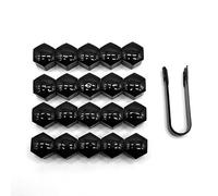 ONEMAJI 20 Pcs Car Wheel Nut Caps Bolt Covers for Ford Focus MK4 2018-2025, Tire Screw Cap Protection with Removal Tool Tyre Wheel Nut Covers Set,Black-21mm