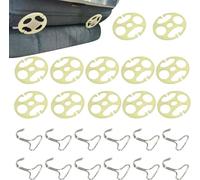 ONEMAJI 24 Pcs Car Seat Cushion Cover Hooks Retainers Clips for Ford Transit Custom Connect MK5 MK6 MK7 MK8 2000-2022, Automotive Interior Fasteners Sturdy Seat Fixing Accessories,2mm White