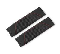 ONEMAJI 2PCS Car Seat Belt Cover for Kia Soul, Seat Belt Shoulder Strap Soft Breathable Leather Harness Pad Shoulder Protector Cover,Black