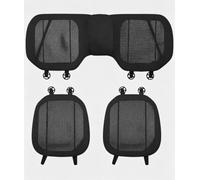 ONEMAJI 3 Pcs Front and Rear Car Seat Cushion Cover Set for Renault Symbioz ab 2024, Car Breathable Seat Pad Seat Protector, Summer Waterproof Seat Covers, black