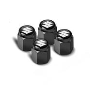 ONEMAJI 4 Pcs Car Tyre Valve Caps for Suzuki Vitara IV 2014-2018, Wheel Dust Covers Airtight Metal Stem Protectors Auto Exterior Rims Accessories