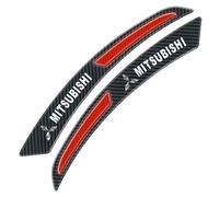 ONEMAJI 4 Pcs Car Wheel Arch Trim Stickers for Mitsubishi Grand Lancer X 2017-2026, Car Wheel Arch Eyebrows Decorative Strip Bumper Anti-Collision Protection Accessories,Red