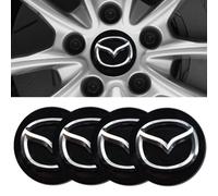 ONEMAJI 4 Pcs Wheel Center Cap Sticker for Mazda CX30 CX30 2017-2025 56MM, Wheel Trim Sticker Badge Emblem Decal Hub Centre Cover Decorative Sticker Styling Accessories