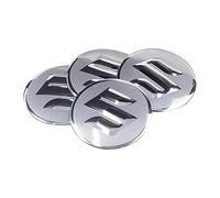 ONEMAJI 4 Pcs Wheel Center Cap Sticker for Suzuki Swift 2010-2016 2017-2021 2022 2024 56MM, Wheel Trim Sticker Badge Emblem Decal Hub Centre Cover Decorative Sticker Styling Accessories,Silver