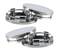 ONEMAJI 4 Pcs Wheel Centre Alloy Hub Center Caps for Ford Ranger Wildtrak 2023 2024, Tyre Center Hub Cover for Auto Hub Centre Caps Replacement,Silver-OD 68mm ID 62mm