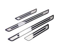 ONEMAJI 4pcs Stainless Steel Door Sill Strips for Cars for Mitsubishi Lancer Evolution Ⅹ, Stainless Steel Car Door Sill Protector Strips Auto Accessories