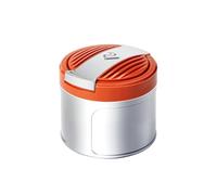ONEMAJI Car Ashtray for VW Tiguan 2 2016-2026, Portable Ashtray with Lid Smell Proof Flame Retardant High Temperature Resistant Cigarette Butt Bucket,Orange