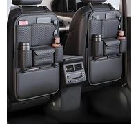 ONEMAJI Car Back Seat Organiser for Tesla Model Y 2025, Car Organiser Seat Back Protectors, Boot Organiser Waterproof Kick Mats, 2 pcs