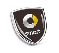 ONEMAJI Car Badge Decal for Smart Roadster 2002-2005, Emblem Sticker 3D Logo Nameplate Identification Lettering Sign Hood Signage Ornament Identification