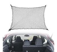 ONEMAJI Car Dog Net Barrier for Suzuki Alto, Adjustable Elastic Mesh Pet Guard for Car Boot Auto Interior Accessories with 4 Hooks for Safe Travel