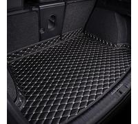 ONEMAJI Car Leather Boot Liner Mats for Honda Pilot IV 2022-2025, Car Trunk Floor Mat Protector Waterproof Anti Scratch Cargo Tray Protector Pad All Weather,Black White