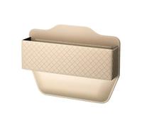 ONEMAJI Car Seat Gap Organizer for Dacia Lodgy Stepway 2017- Premium PU Leather Seat Gap Filler Car Front Seat Storage Box with Large Capacity,Beige