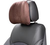 ONEMAJI Car Seat Headrest Pillow for Mercedes E S213 T-Modell ab 2016, Side Sleeping Neck Support Pillow Height Adjustable Flip-Up Design Premium Suede Travel, brown