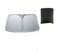ONEMAJI Front Windshield Sunshade for Kia Soul 2020 2021 2022 2023, Titanium Silver UV Ray Reflector Interior Heat Blocker Foldable Sun Visor Shield,Front Windshield-140 * 70cm
