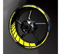 ONEMAJI Wheel Stickers for Honda CB750 CB 750 Hornet, Motorcycle Decals Rim Tape Striping Graphics Adhesive Decal Set Graphics Wheels Labels,Yellow
