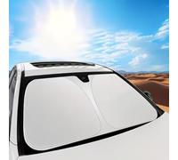 ONEMAJI Windshield Sunshade for Ford Ranger 2013-2023, Sun Shade Protector Cover Visor Shield Folding UV Protection Sunblock Shield Barrier,A
